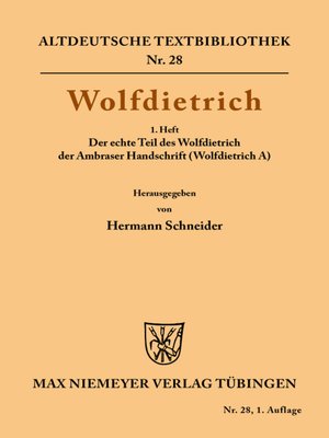 cover image of Wolfdietrich